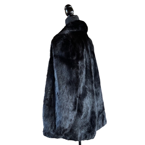 Authentic Christian Dior Genuine Black Ranch Mink Jacket Coat Women’s Large - Picture 4 of 13